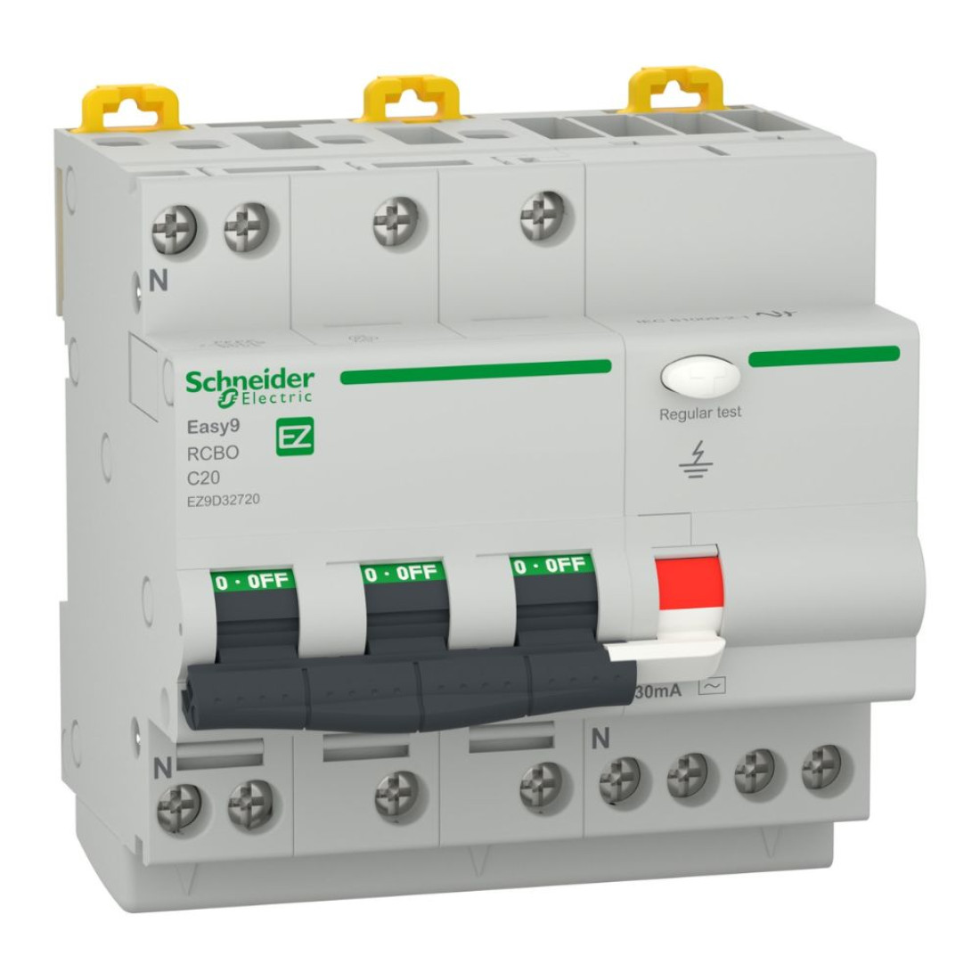 Siguranta automata diferentiala Vigi 3P+N 40A AC RCBO 30mA Schneider Electric